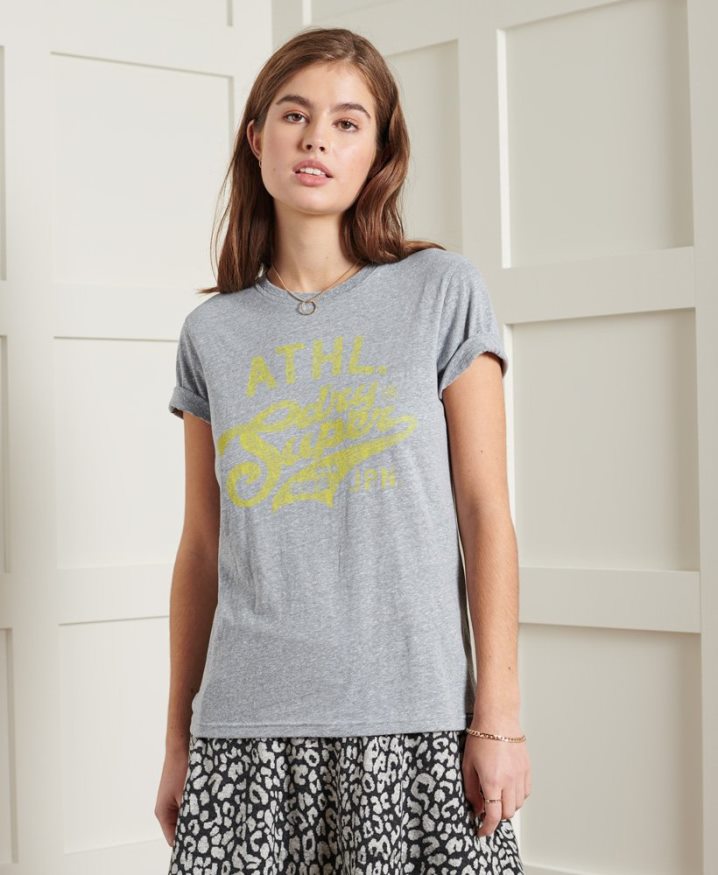 Superdry Reworked Classic T-Shirt Light Grey Women