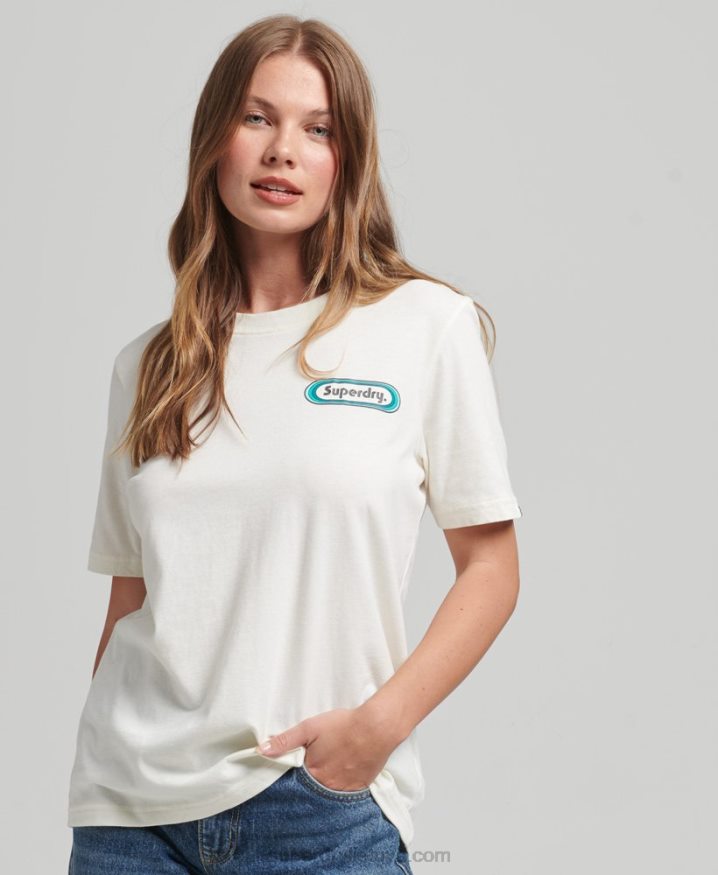 Superdry Trade Tab T-Shirt White Women