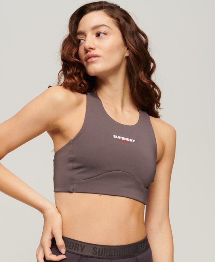 Superdry Core Active Bra Grey Women