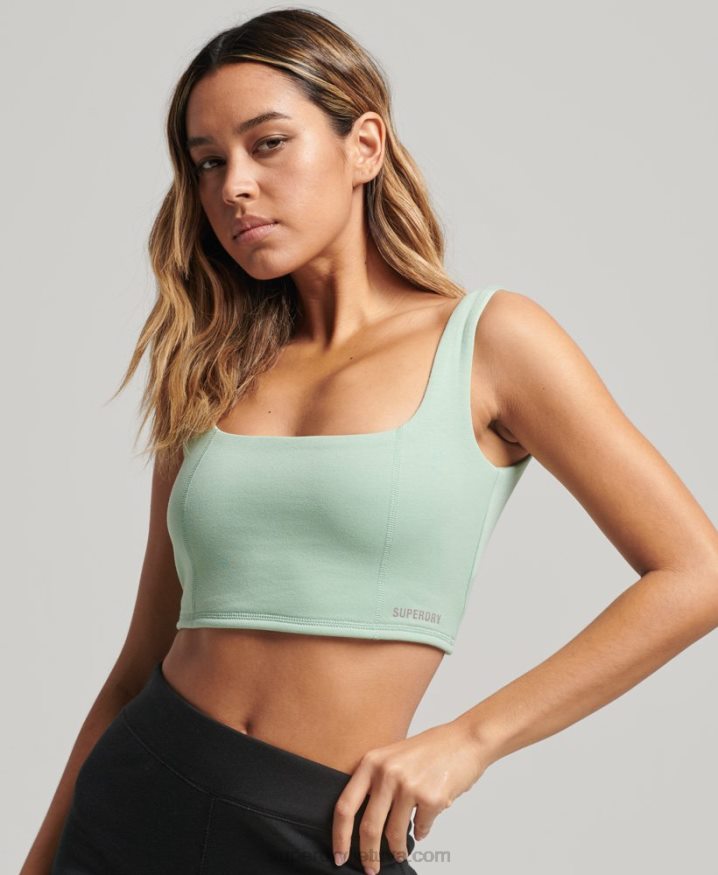 Superdry Tech Bra Top Green Women